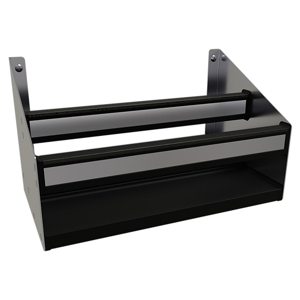 679-DSR14 14" Double Tier Speed Rail - 8 Bottle Capacity, Stainless