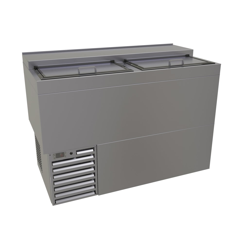679-MF48S 2 Section Glass Chiller w/ 147 Mug Capacity - Stainless, 120v