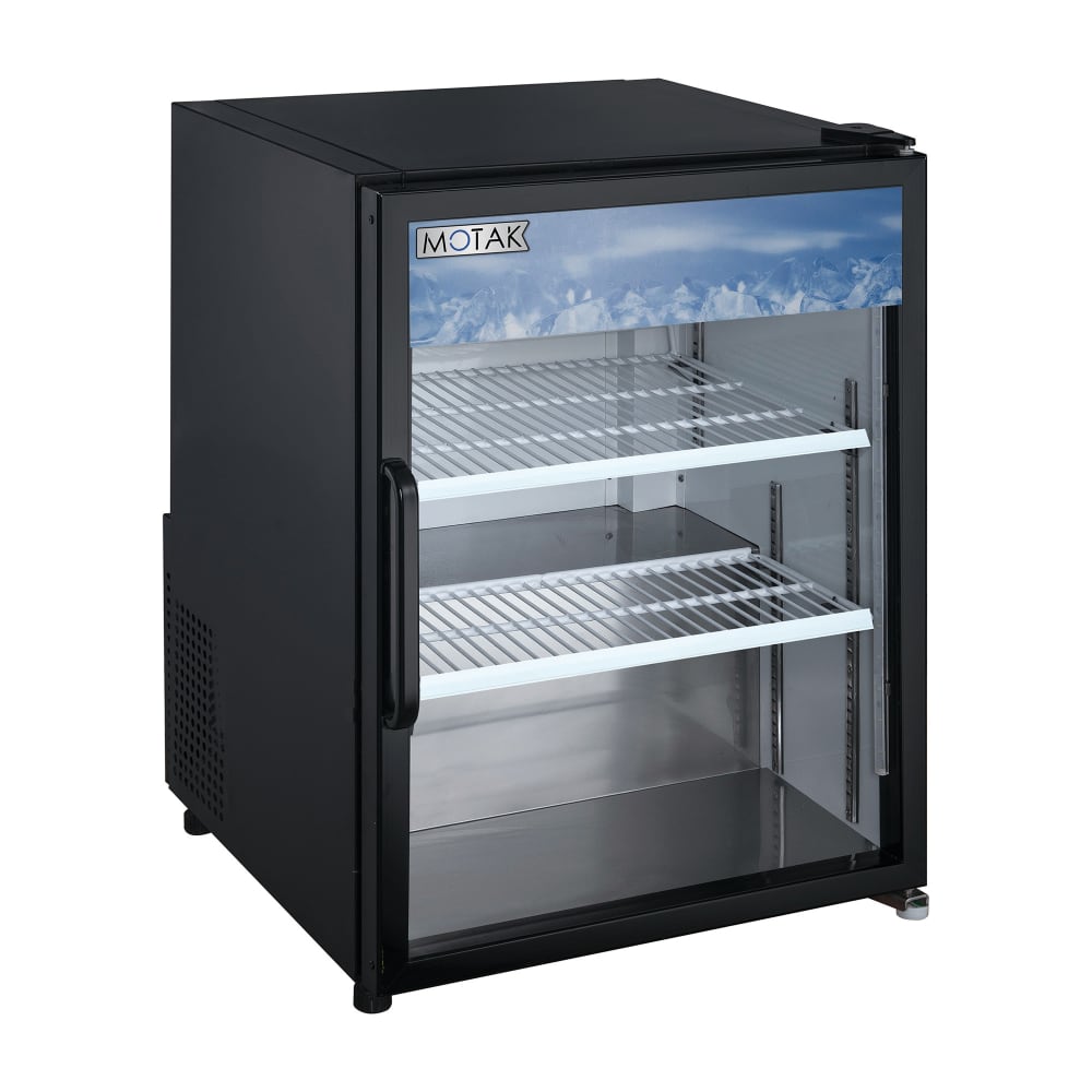 999-MRMGDCT 24 2/5" Countertop Refrigerator w/ Front Access - Swing Glass Door, Black, 115v