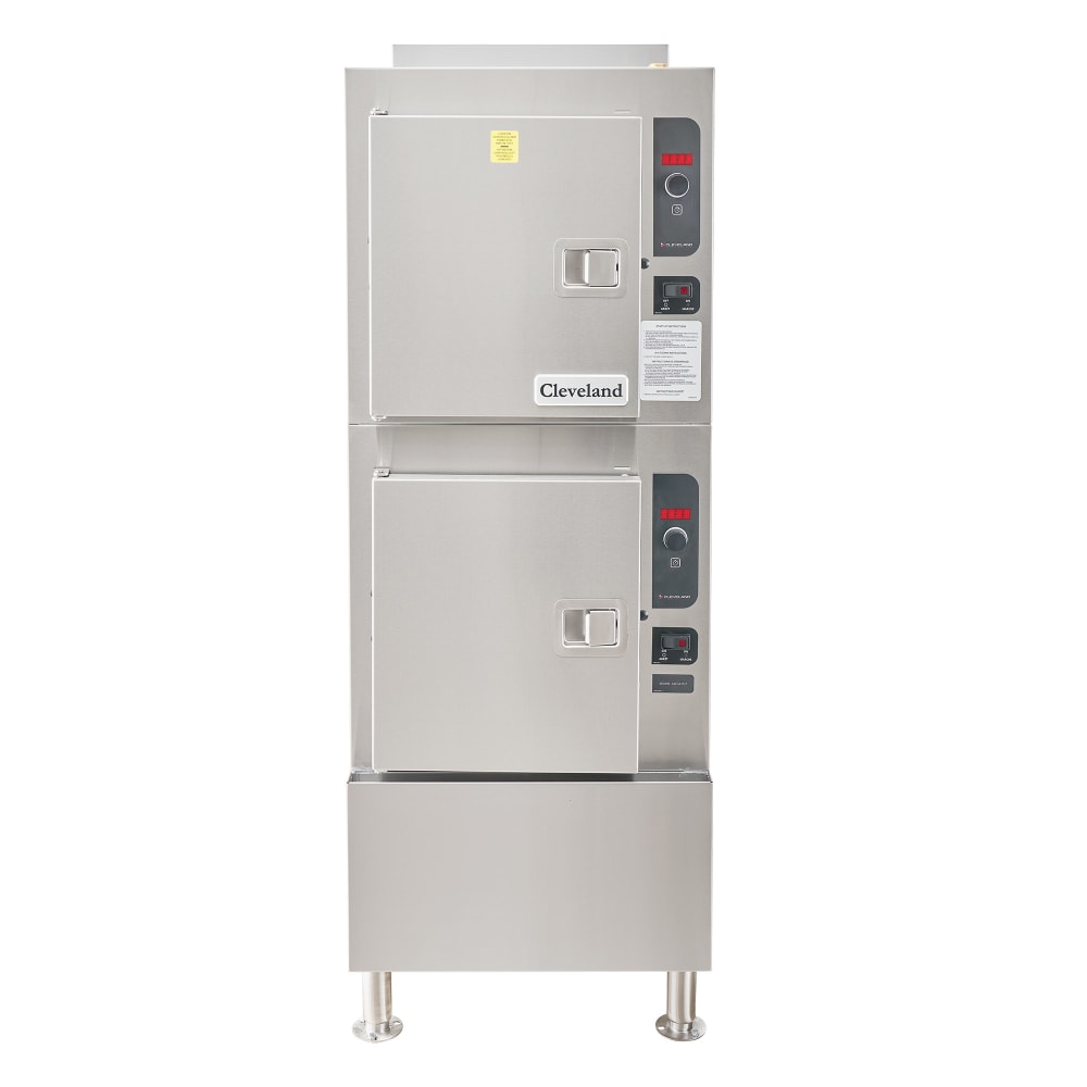 109-24CGA102NG (10) Pan Convection Steamer - Cabinet, Descaling Port, Natural Gas
