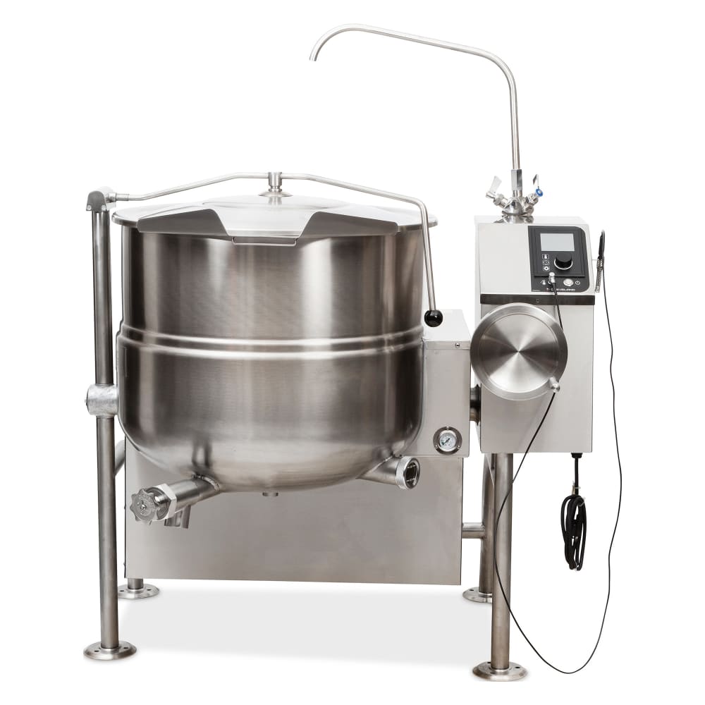 LOCKFIELD EQUIPMENT WT-40 FT-40 ウォールナット Cleveland KGL40T 40 gal Steam Kettle - Manual Tilt, 2/3 Jacket