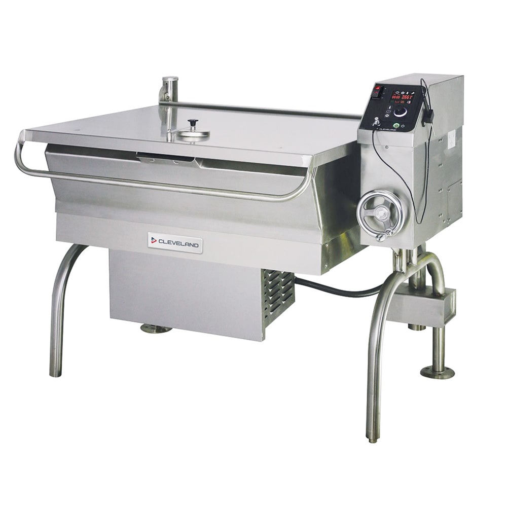109-SGL40T1NG 40 gal. Tilt Skillet - Open Leg Base, Peened Interior, Strainer, Natural Gas