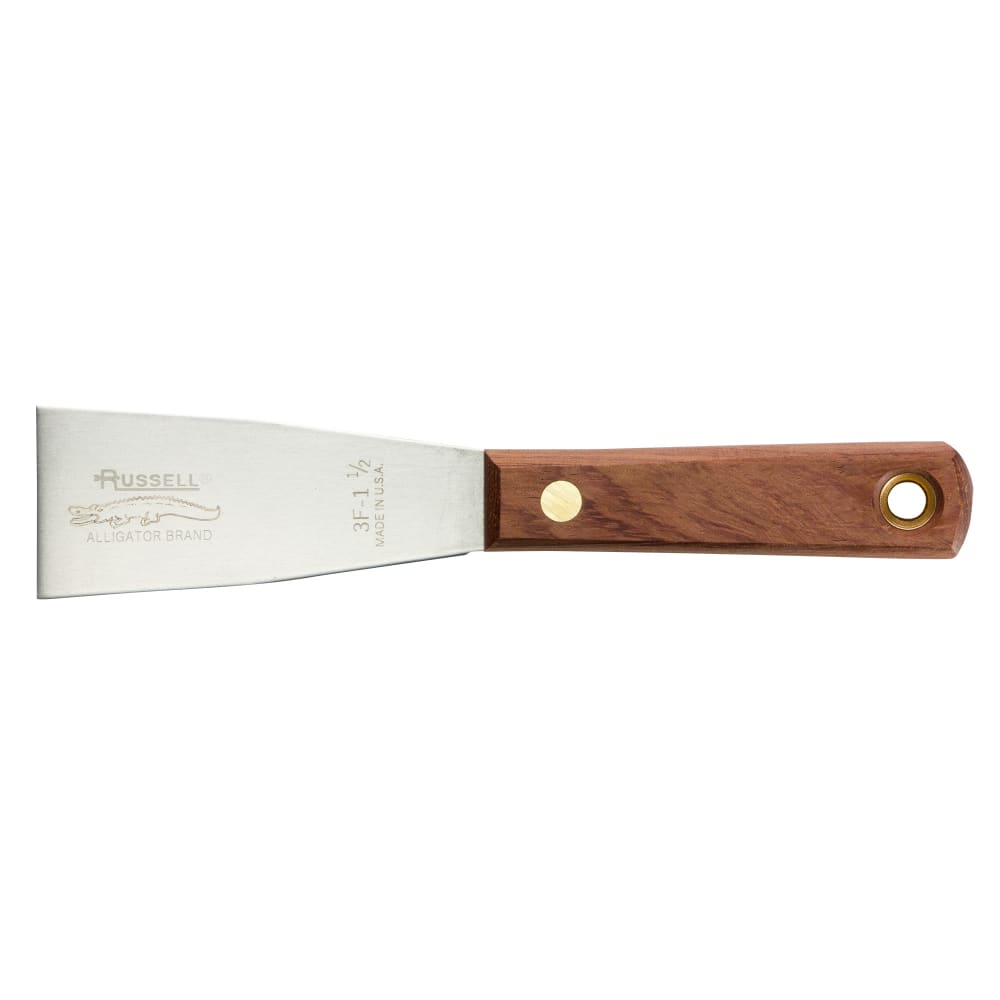 135-50281 1 1/2" Traditional® Flexible Putty Knife w/ Rosewood Handle, Carbon Steel