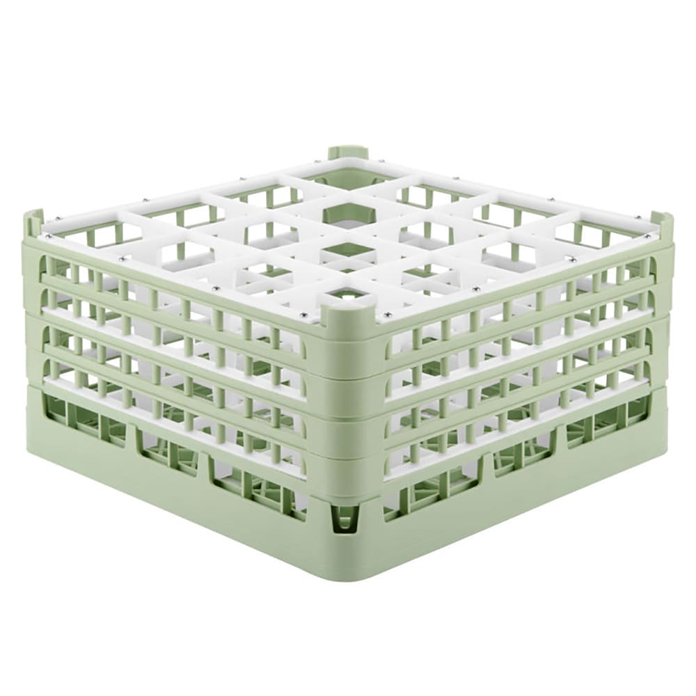 175-527211 Signature Glass Rack w/ (16) Compartments - Green