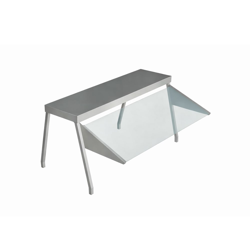 212-8391SN Buffet Shelf, 72 3/8" x 10 1/2" x 20", One Side Sneeze Guard