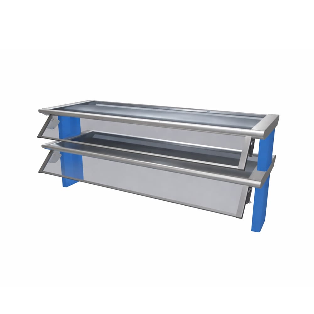 212-TS580741SN Thurmaduke Designer Sneeze Guard, 1 Sided Self-Service Style, 2 Tier