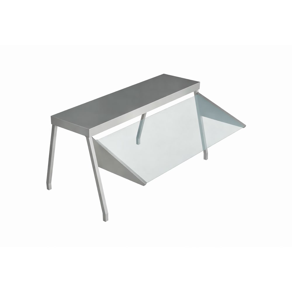 212-8381SN Buffet Shelf w/ 1 Glass Sneeze Guard, 58 3/8 x 10 1/2 x 20", Stainless