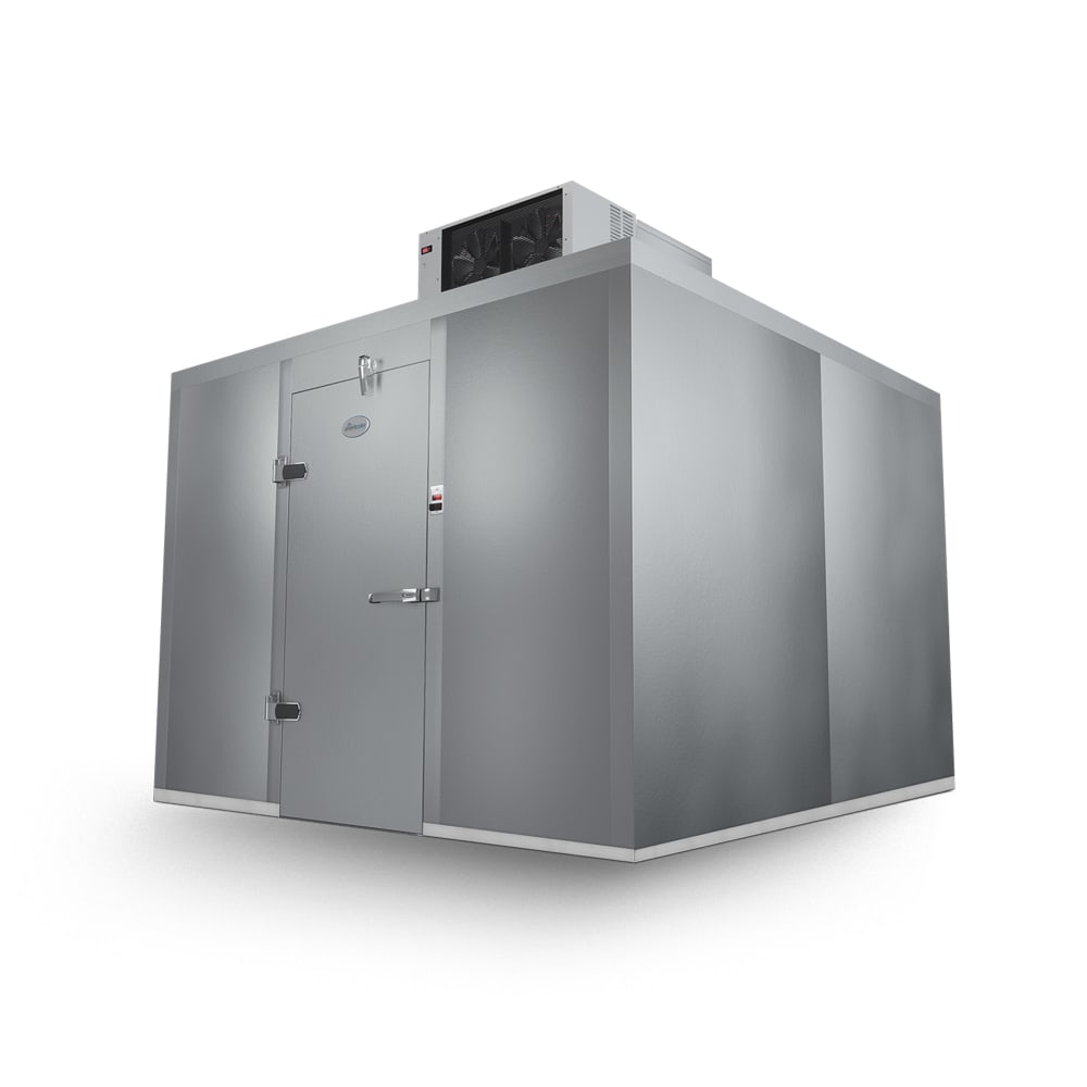 258-C101072NBSC 10' x 10' Indoor Walk-In Cooler w/ Top-Mounted Compressor - No Floor