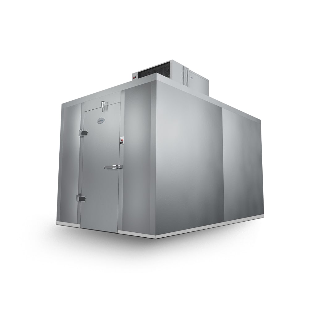 258-QC081272NBSC 8' x 12' Indoor Walk-In Cooler w/ Top-Mounted Compressor - No Floor