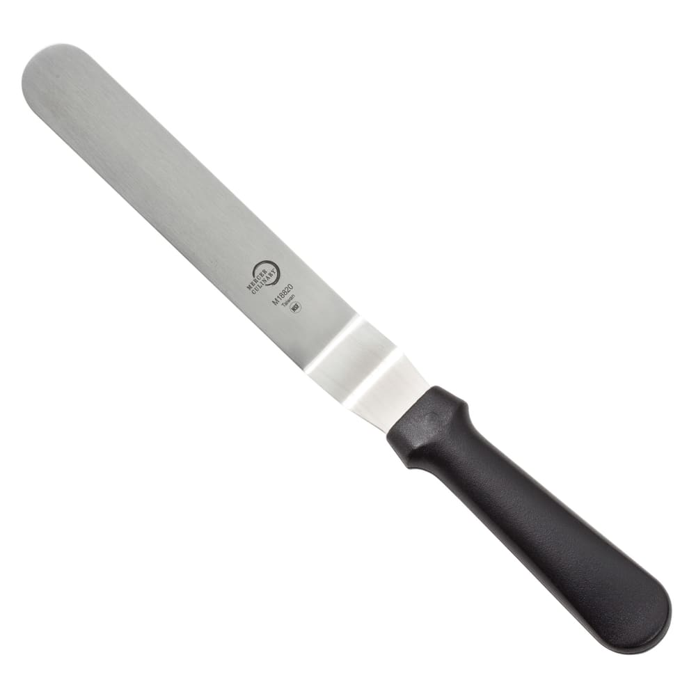 132-M18820P 8" Offset Spatula w/ Black Polypropylene Handle, Stainless Steel