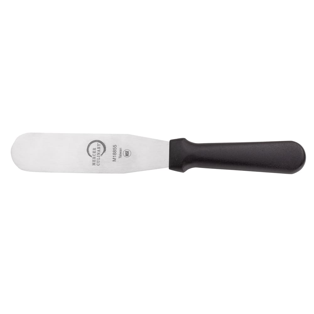 132-M18855P 6" Decorating & Icing Spatula w/ Black Polypropylene Handle, Stainless Steel...
