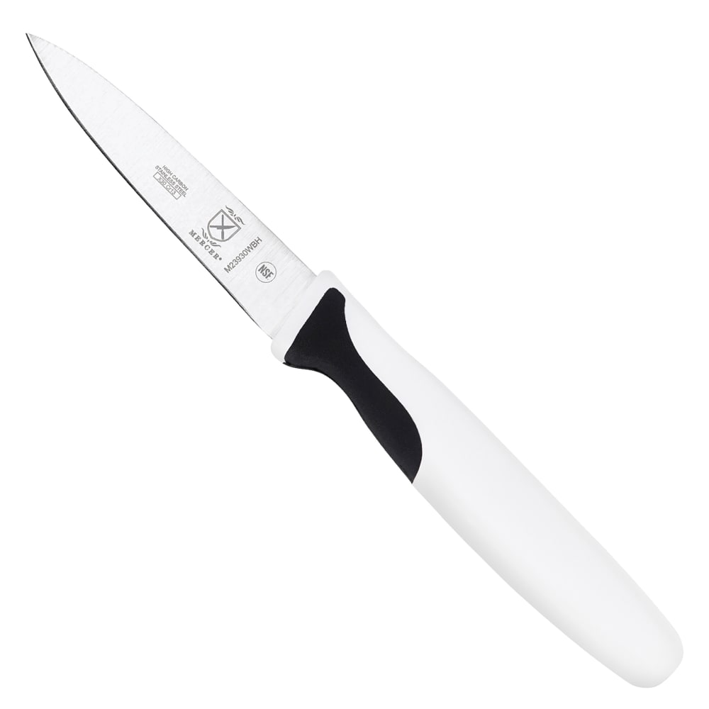 132-M23930WBH 3" Paring Knife w/ White Santoprene®/Polypropylene Handle, High Carbon Japanes...