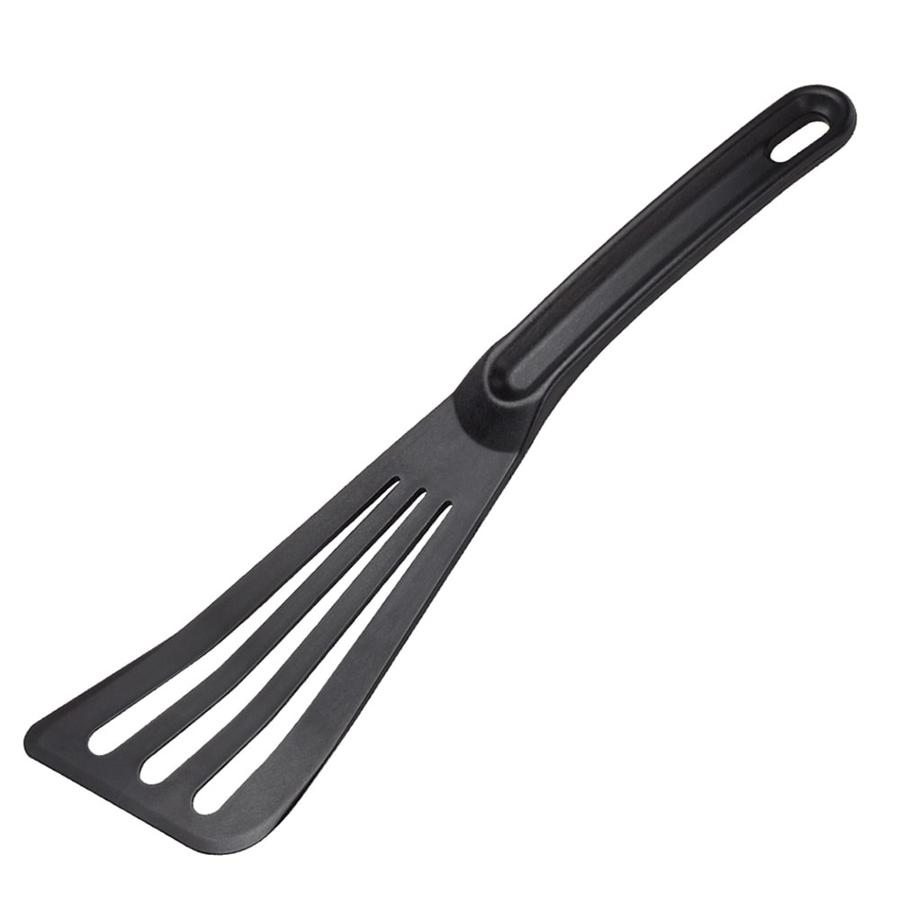 132-M35110BK 12" Slotted Fish Spatula - Nylon, Black