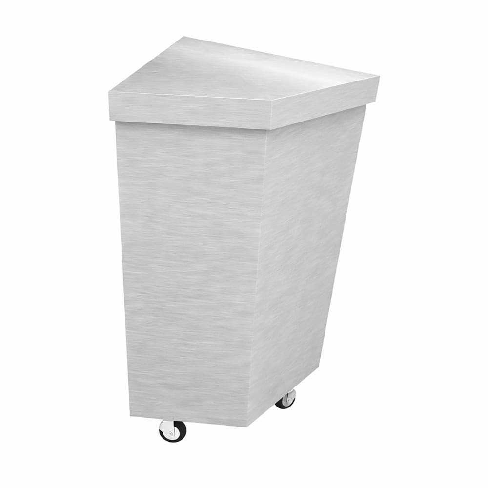 212-TTU45PG 32" Mobile Serving Counter w/ Enclosed Base & Stainless Top
