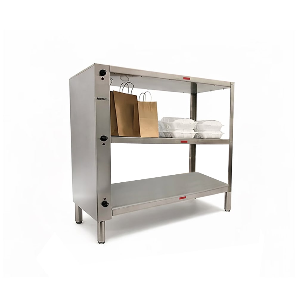 128-63022 41 3/8" Self Service Heated To Go Shelf - (2) Shelves, 120v