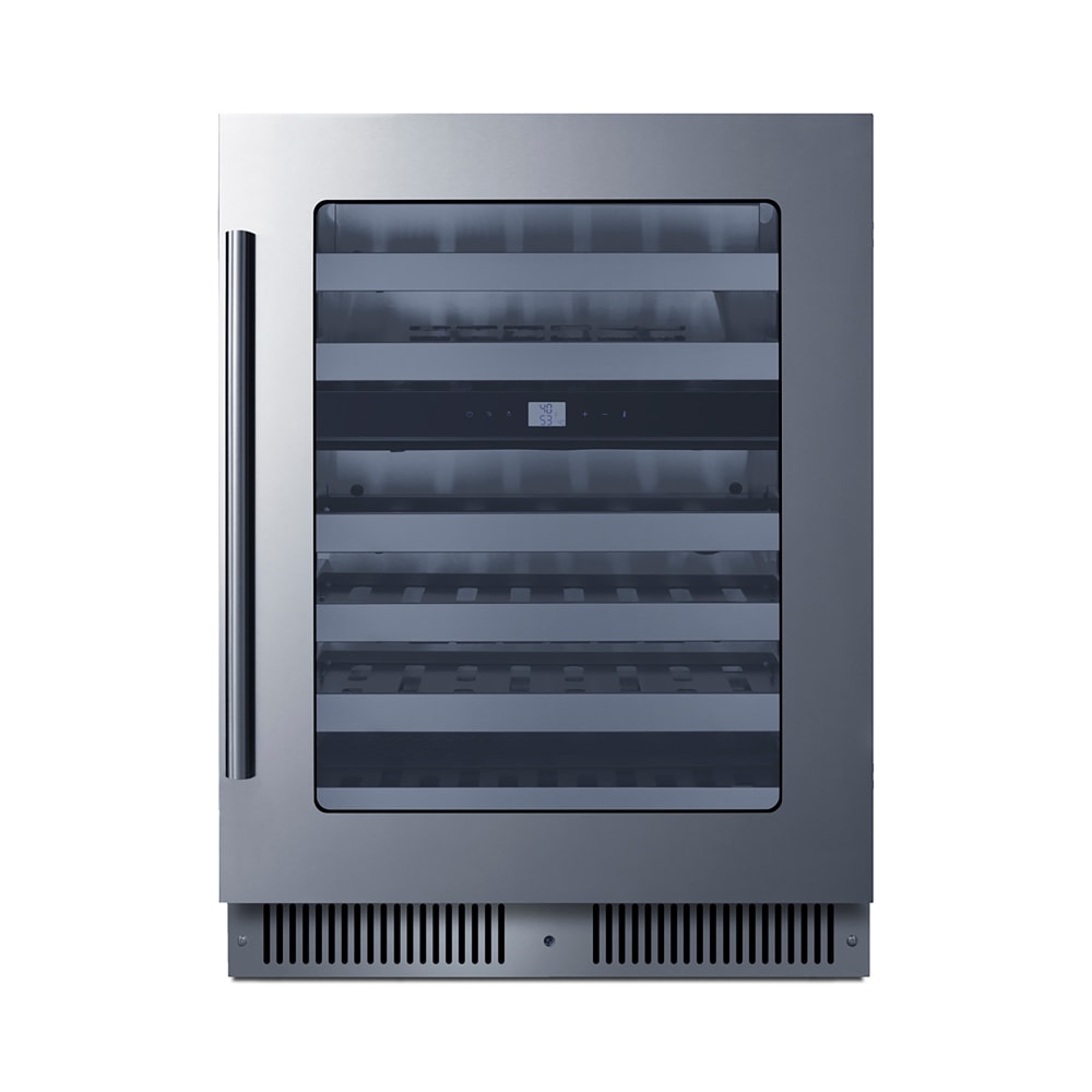 162-CL244WC2 23 3/8" One Section Built In Wine Cooler w/ 2 Zones - 48 Bottle Capacity, 115v