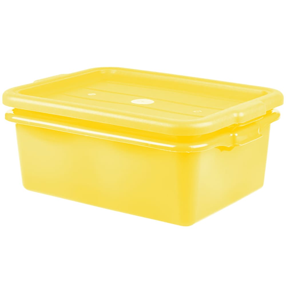 175-1507C08 Food Storage Drain Box - With Cover and Drain, 15x20x7", Yellow