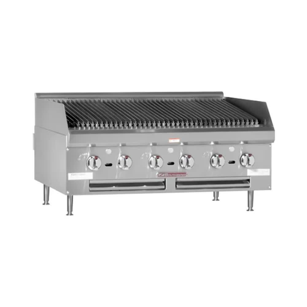 348-HDC48LP 48" Gas Charbroiler w/ Cast Iron Radiants, Liquid Propane