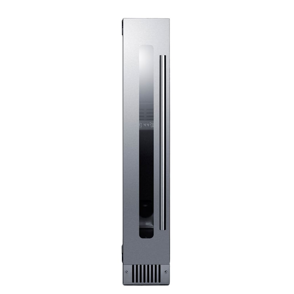 162-SWC008SSLHD 6" One Section Built In Undercounter Wine Cooler w/ (1) Zone - 7 Bottle Capa...