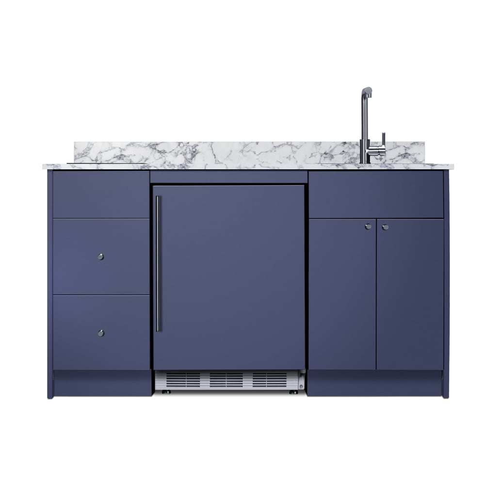 162-CALDERANM35I 62 1/2" Caldera Kitchenette w/ Sink, 2 Burners, & Refrigerator/Freezer...