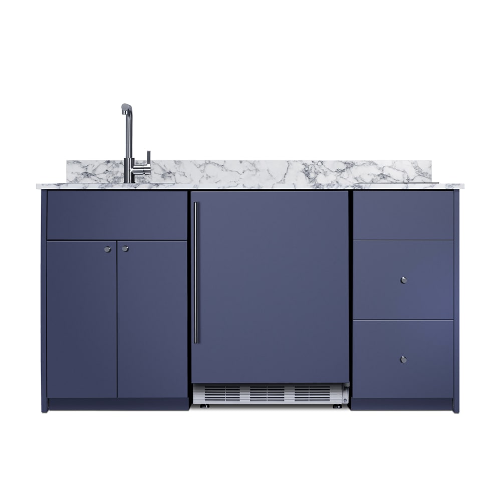 162-CALDERAMN33ISINK 62 1/2" Caldera Kitchenette w/ Sink, 2 Burners, & Refrigerator/Free...