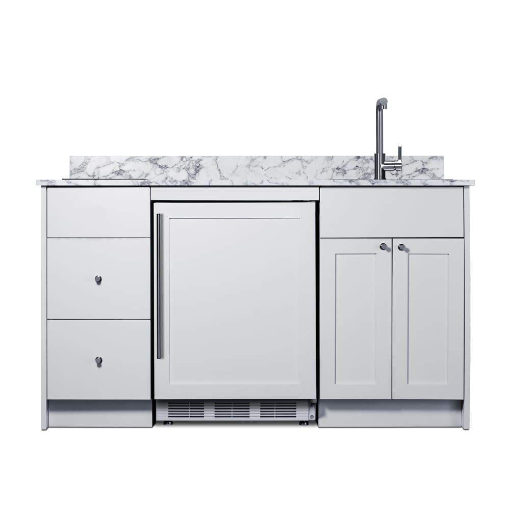 162-CALDERAWH35I 62 1/2" Caldera Kitchenette w/ Sink, 2 Burners, & Refrigerator/Freezer...