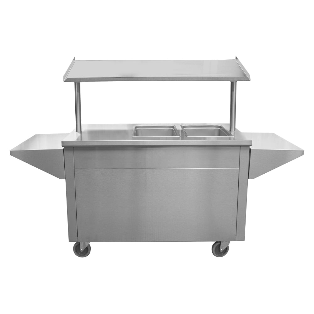 832-BST46EBC 76" Mobile Food Bar w/ Enclosed Base & Stainless Steel Top, Stainless