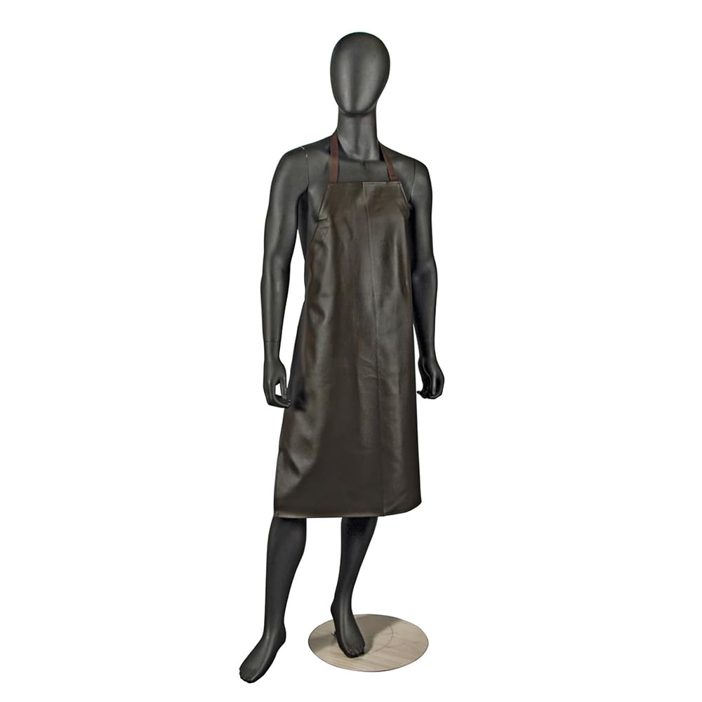 094-604VBA37BR Vinyl Dishwashing Apron - 37" x 25", Brown