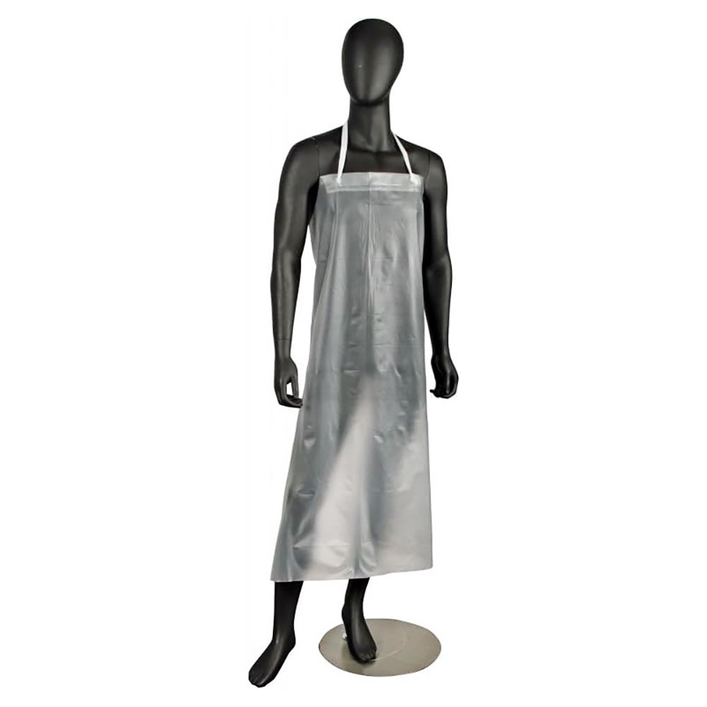 094-614DVA Vinyl Dishwashing Apron - 43" x 36", Clear