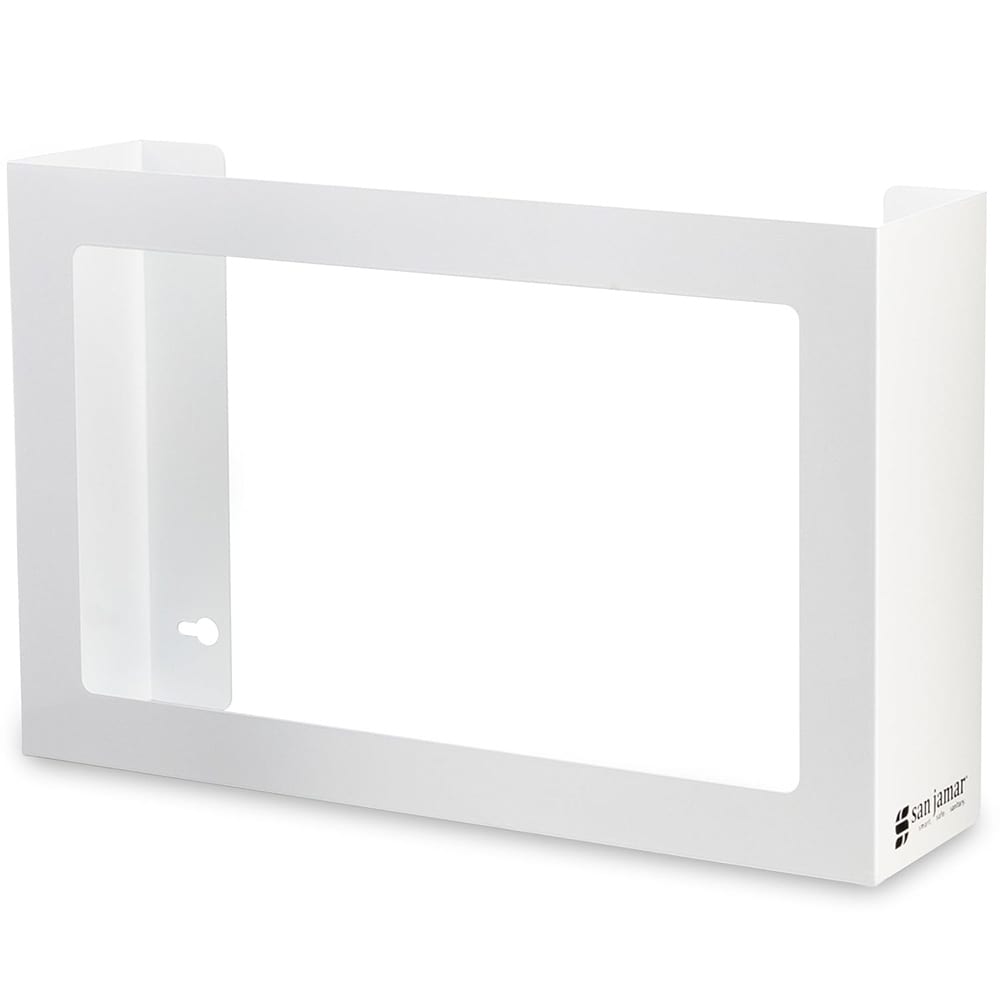094-G0804 Wall Mounted Glove Dispenser w/ (3) Box Capacity - Steel, White
