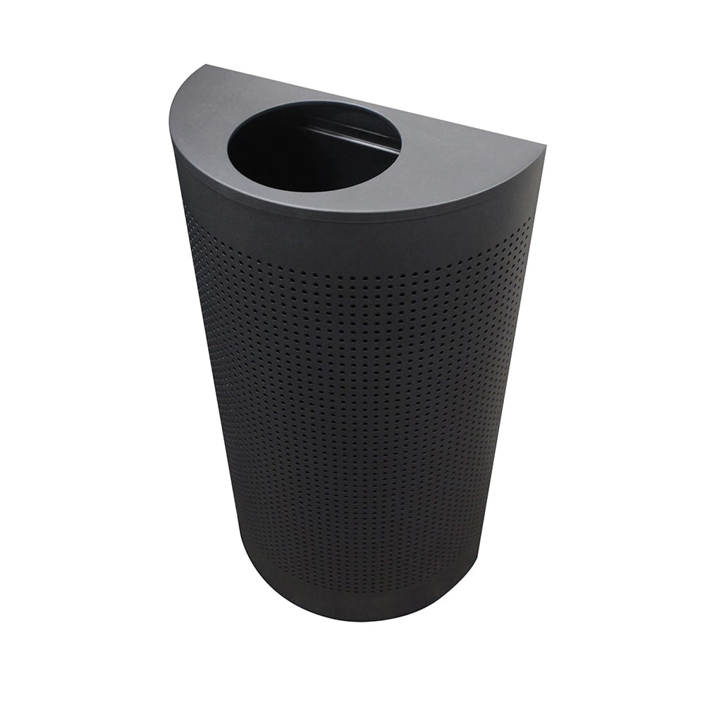 125-CLHR12BK 12 gal Celestial Indoor Decorative Trash Can - Metal, Black