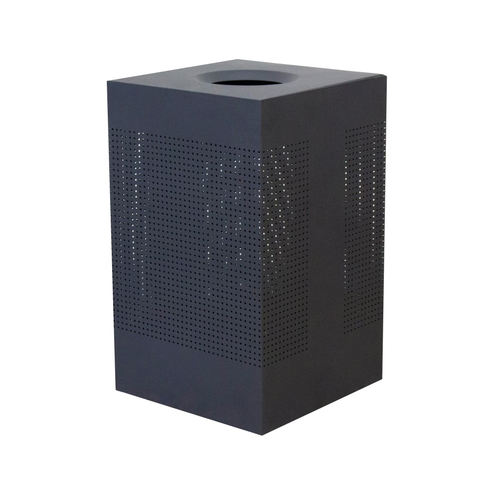 125-CL40BK 40 gal Celestial Indoor Decorative Trash Can - Metal, Black