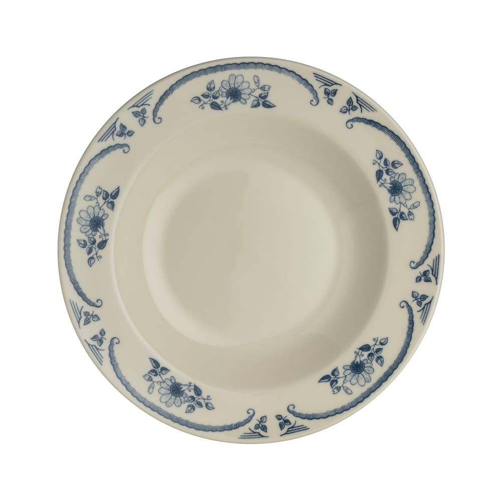 706-HL3805035 20 oz Round American Rose Pasta Bowl - China, Blue