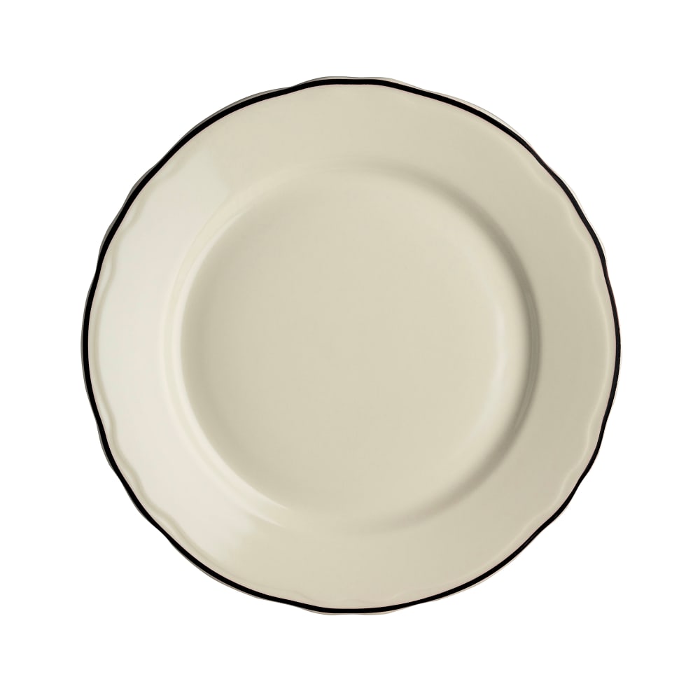 706-HL548847 10 5/8" Round Styleline Plate - China, Black