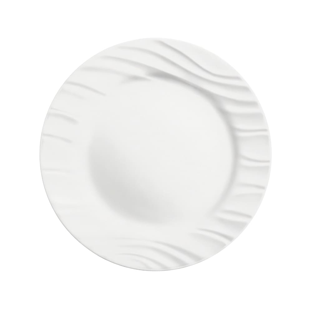 075-1151641 10 3/4" Round Essentials Dinner Plate - Vitrelle® Glass, Brightest White