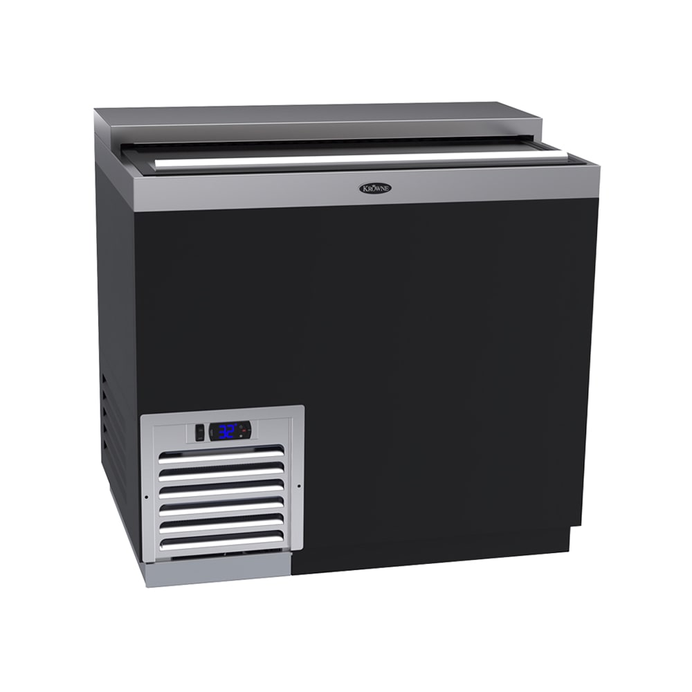 381-MC36B 1 Section Glass Chiller w/ 165 Mug Capacity, Black, 115v