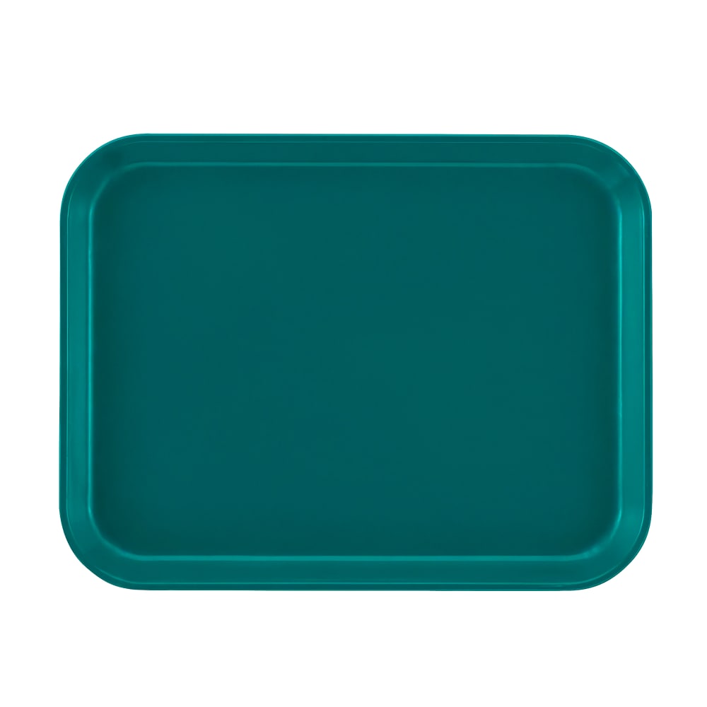 144-1014414 Fiberglass Camtray® Cafeteria Tray - 13 3/4"L x 10 5/8" W, Teal