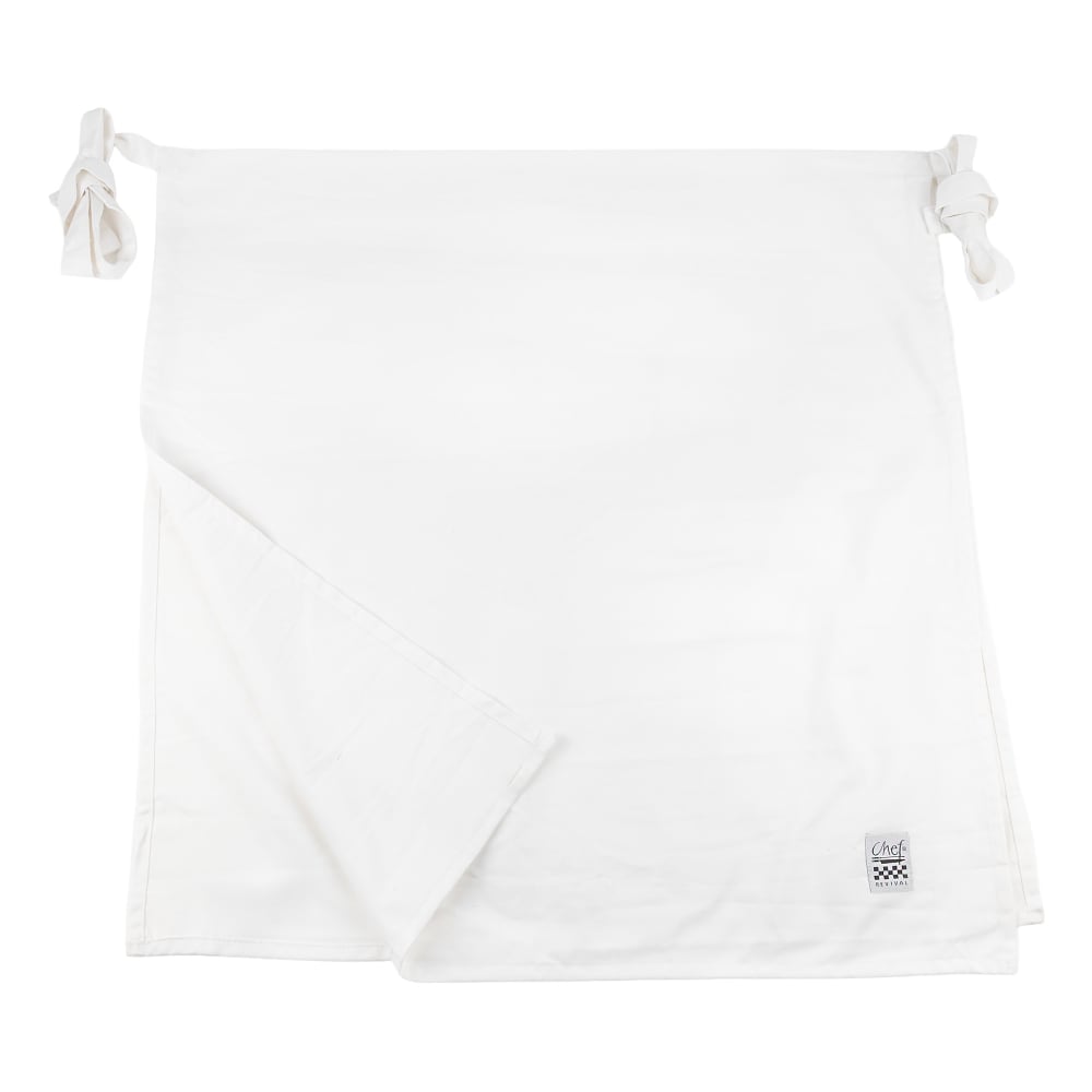 094-A005 Bistro Apron - 30" x 30", Poly-Cotton, White