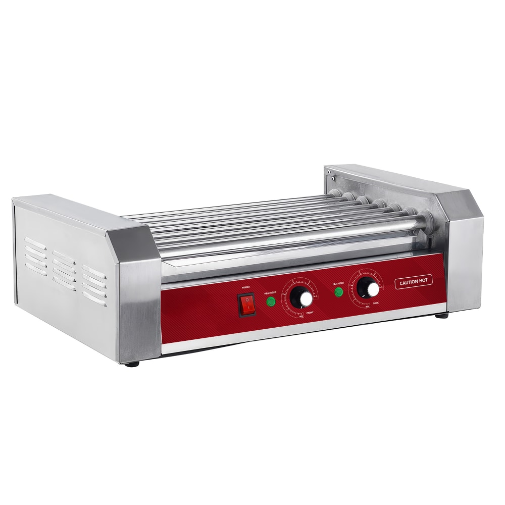 122-HDRG2 18 Hot Dog Roller Grill w/ Manual Controls - Flat Top, 120v