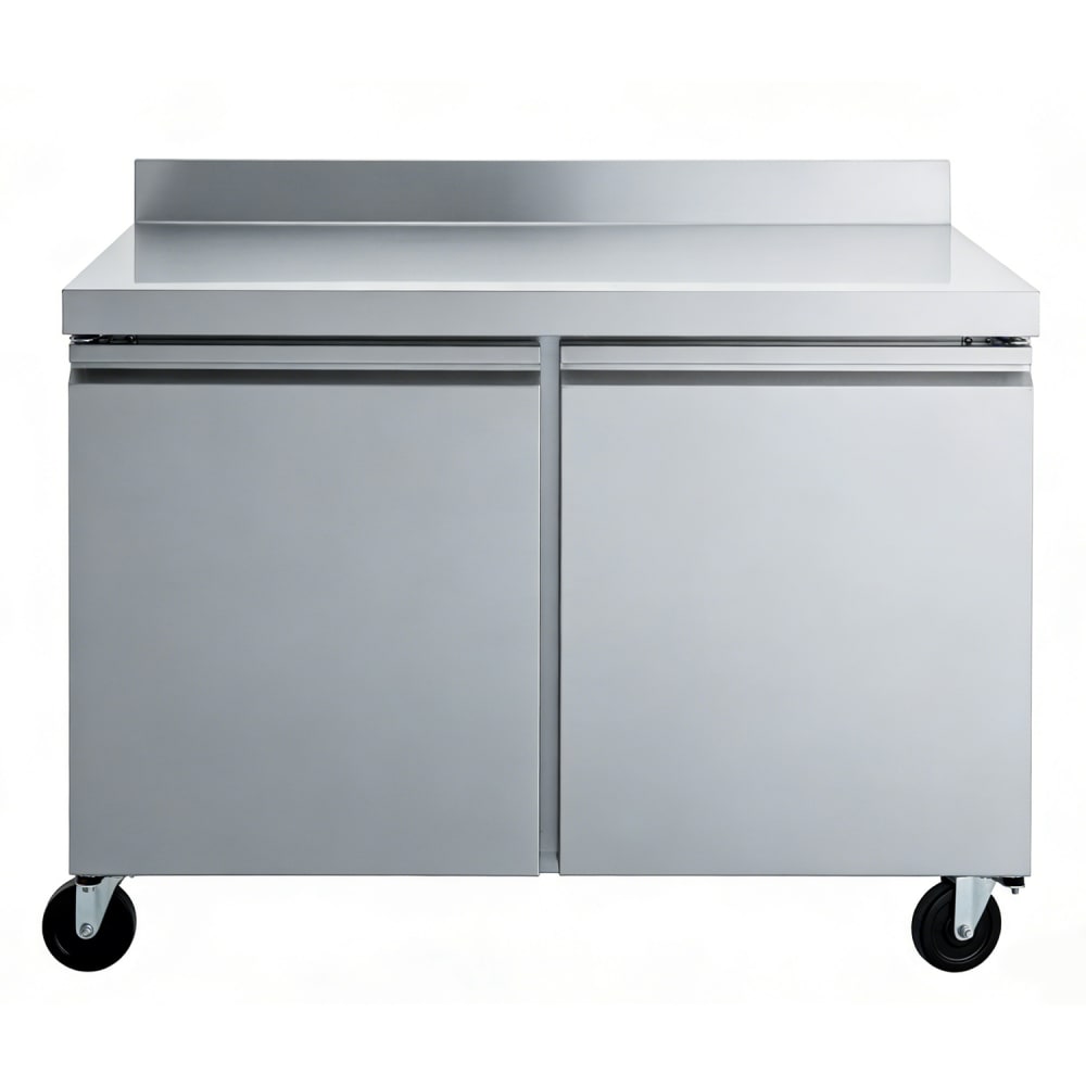 394-MEWR48A 48 1/2" Worktop Refrigerator w/ (2) Sections & (2) Doors, 115v