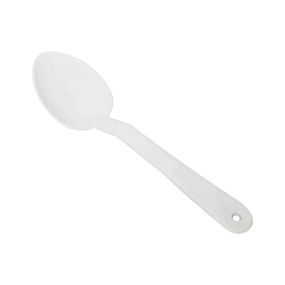 438-PLSS111WH 11" Solid Serving Spoon - Polycarbonate, White