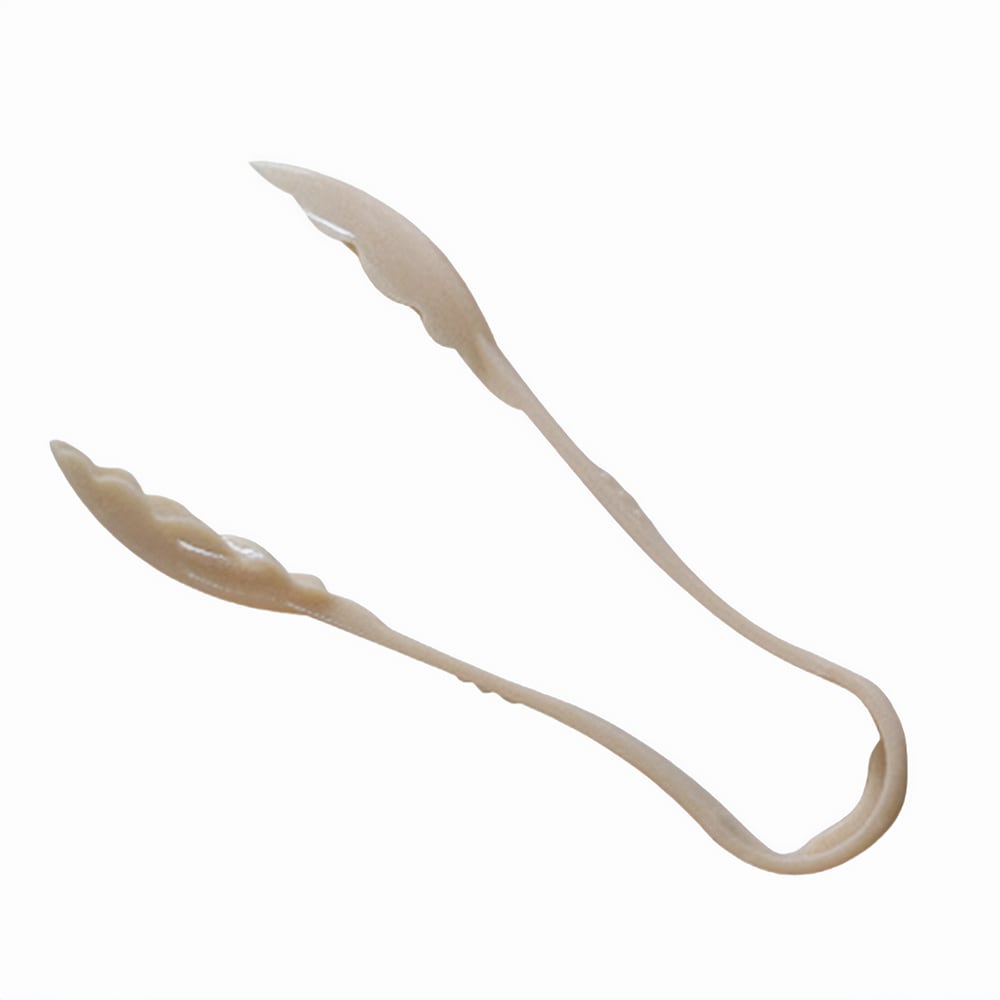 438-PLSGTG006BG 6"L Plastic Utility Tongs - Beige