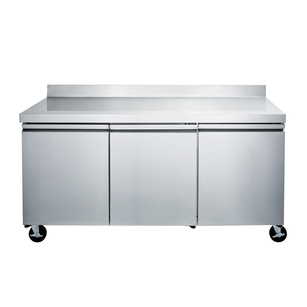 394-MEWR72A 71 3/4" Worktop Refrigerator w/ (3) Sections & (3) Doors, 115v