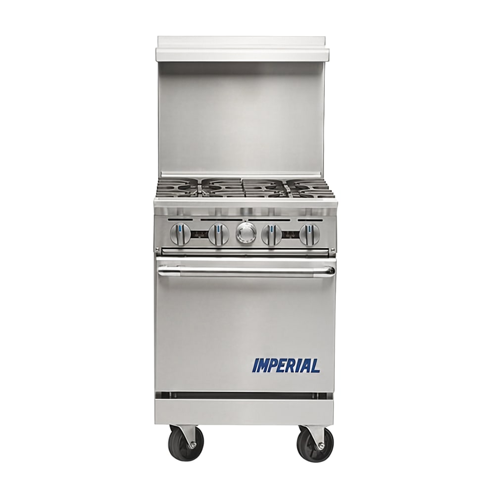 406-ER4 24" Elements Series 4 Burner Gas Range - 1 Space Saver Oven, Liquid Propane