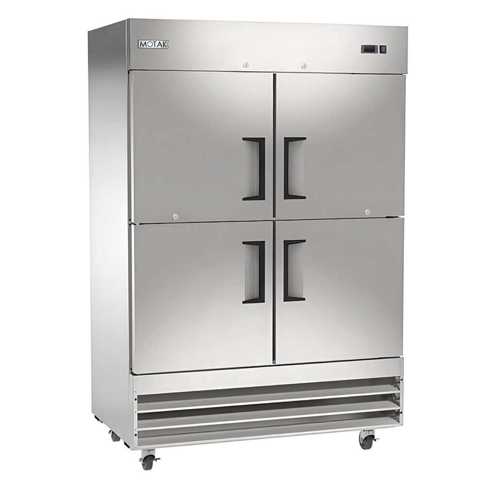 394-MSD4HDRBALA 54" Two Section Reach In Refrigerator, (4) Left/Right Hinge Solid Doors, 115...