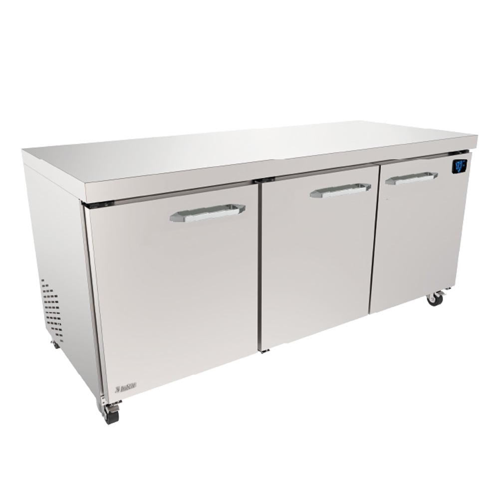 815-UCT72HCB3 71 1/2" Undercounter Refrigerator w/ 3 Solid Doors, 115v