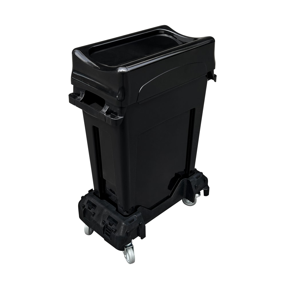 688-CTHDLY CRUSADER Rectangular Plastic Dolly w/ Flat Center & 800 lb Capacity, Black