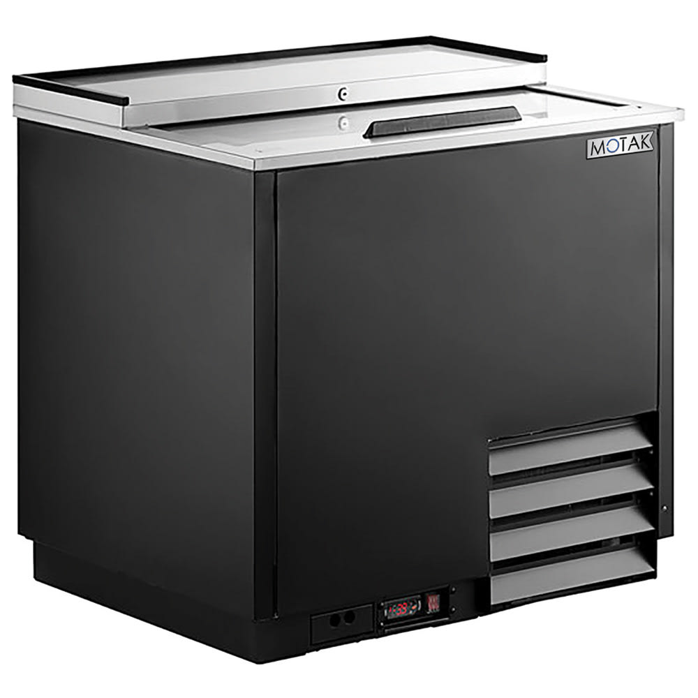 394-MGF36A 1 Section Glass Chiller w/ 180 Mug Capacity - Black, 115v