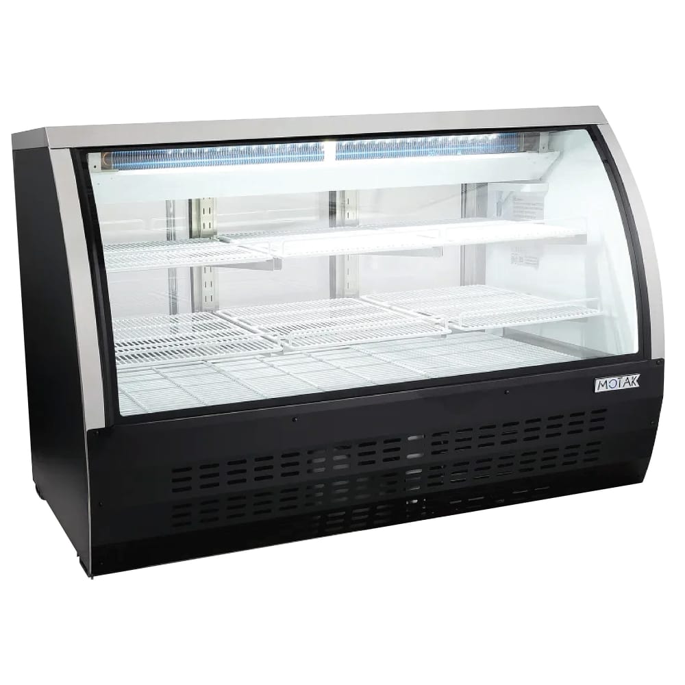 394-MDC64A 64" Full Service Deli Case w/ Curved Glass - 3 Levels, 115v
