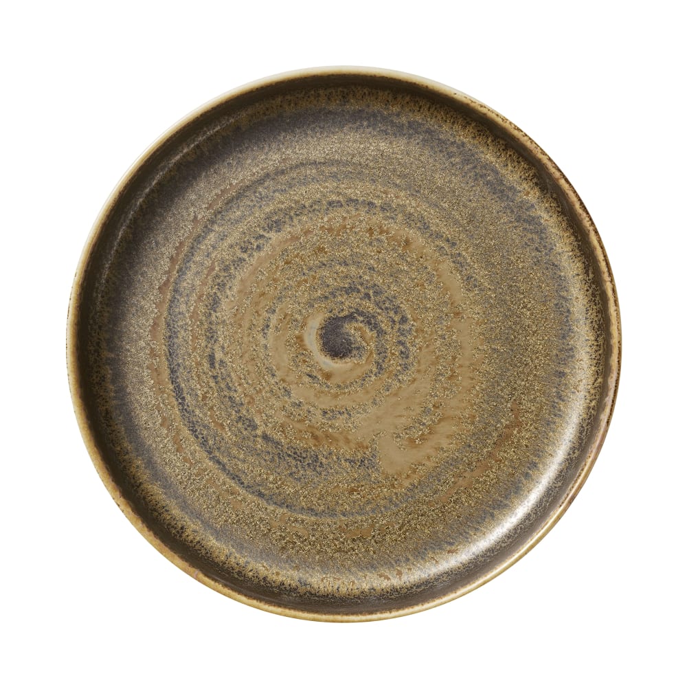 192-801192441000102 9 1/2" Round Perfect Match Deep Plate - Porcelain, Cumin